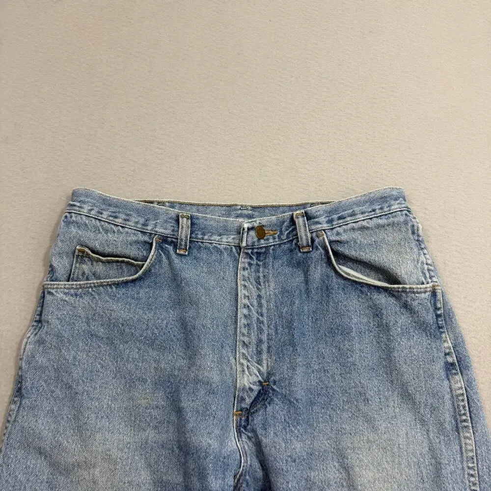 Vintage Wrangler Carpenter Jean Shorts Men's 33 Blue 9